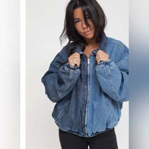Denim Bomber Jacket
